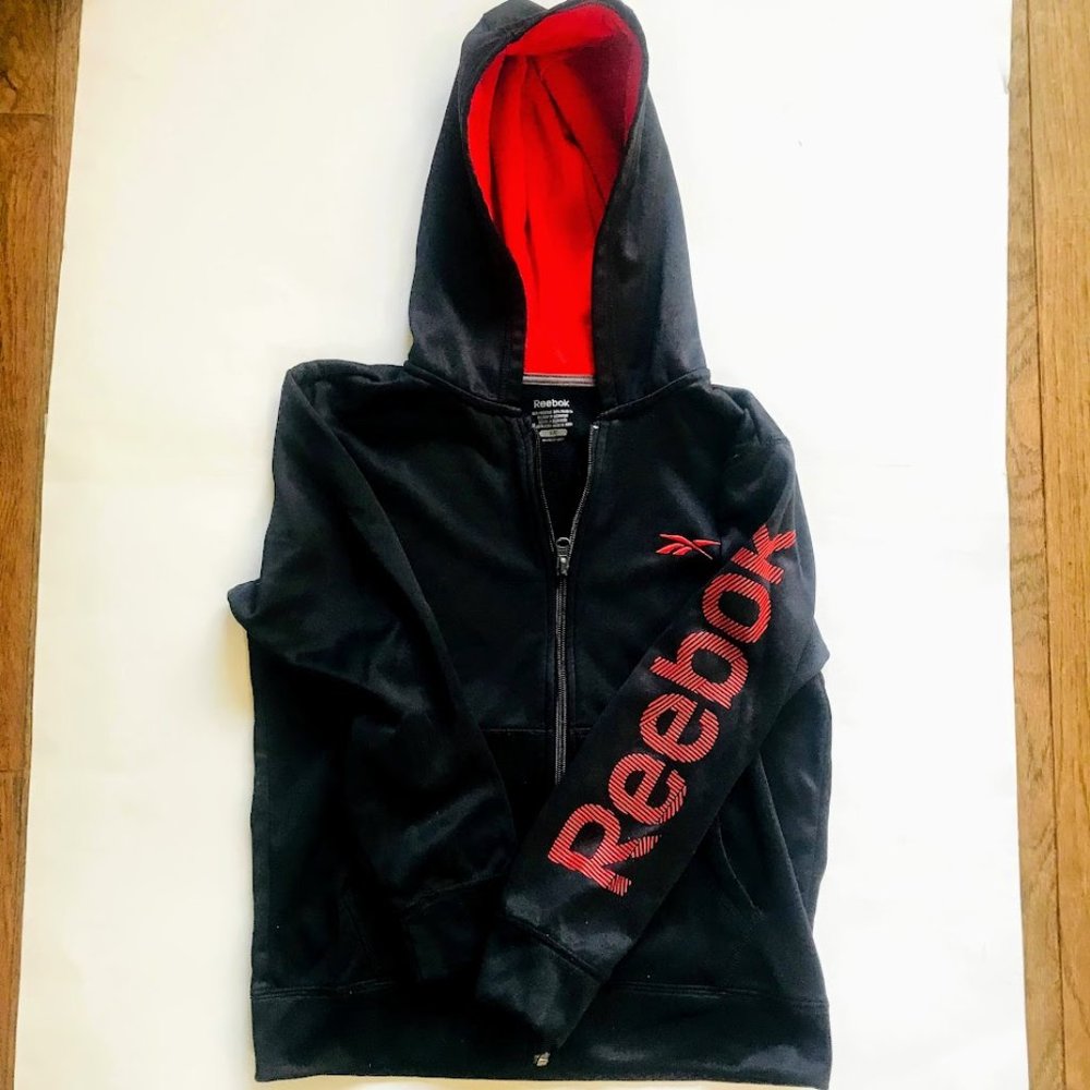 Boys Reebok Fleece / Jacket With Hood Zip-up PlayWarm Size S (8)
